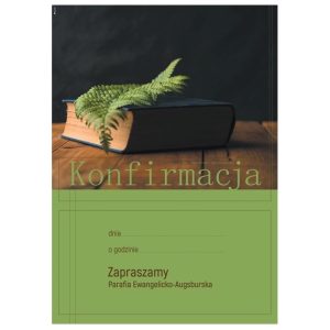 Plakat konfirmacja – pion paprotka