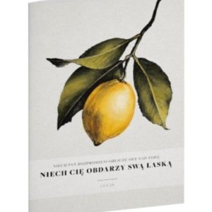 A Kartka składana – Niech Pan – cytryna