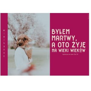 Plakat Wielkanoc – Obj. Jana 1,18a róż