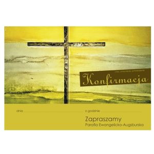 Plakat konfirmacja – poziom krzyż prosty