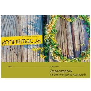 Plakat konfirmacja – poziom wianek