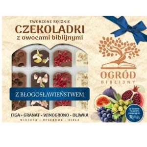 bombonierka ogród biblijny / granatowa