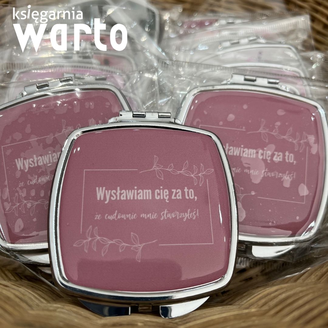 lusterko Wysławiam Cię różowe
